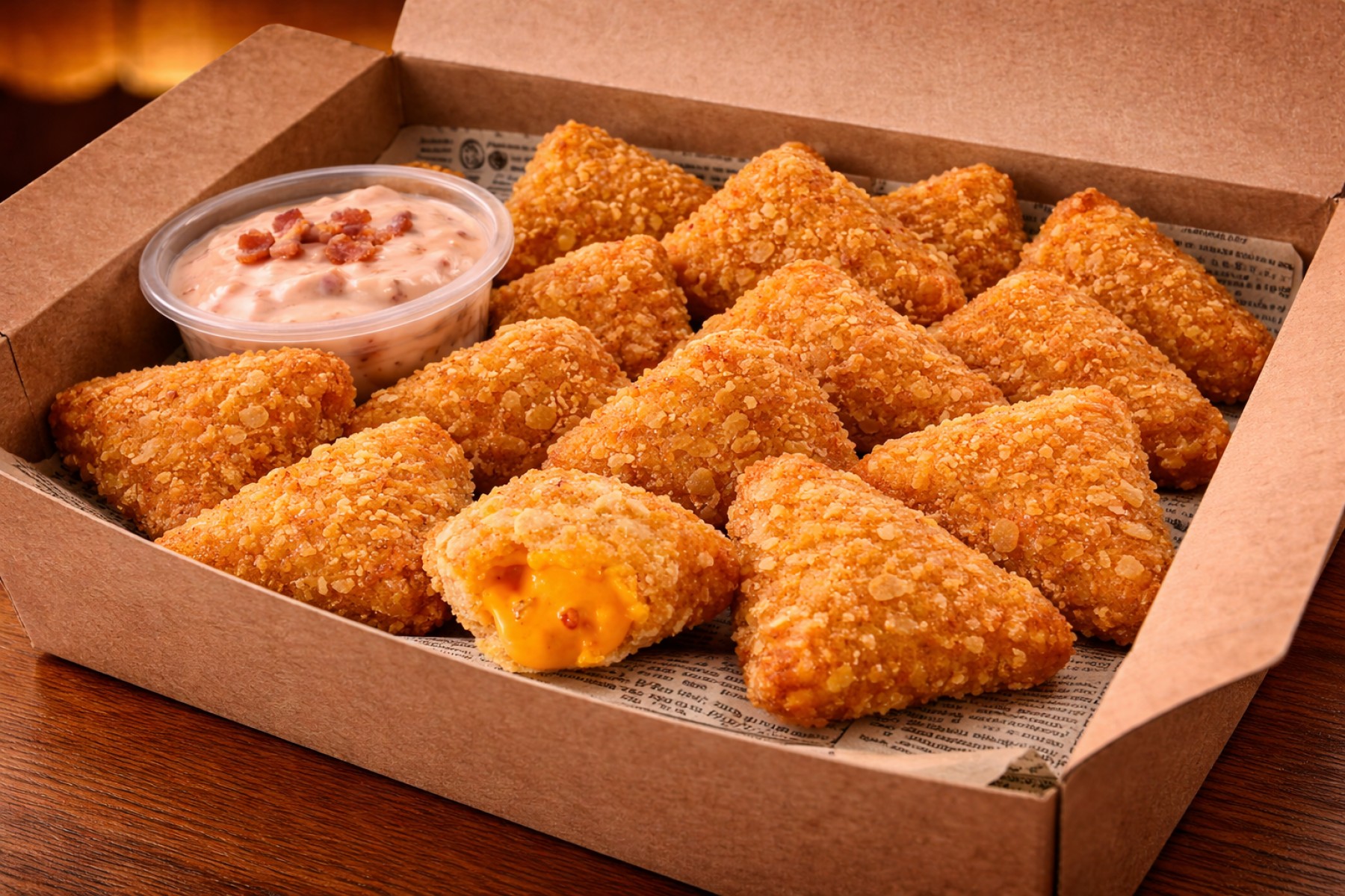 CHEEDAR BITES ( NACHOS)